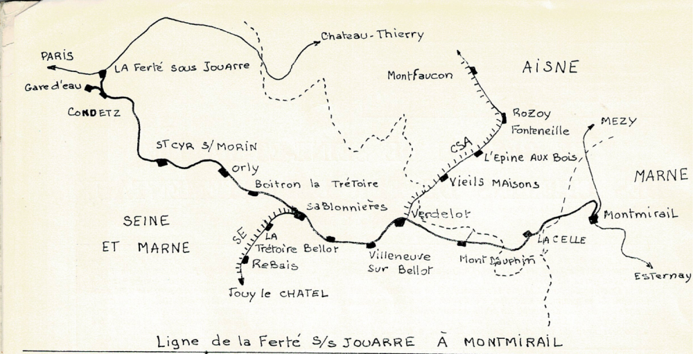 Plan de la ligne du CFD